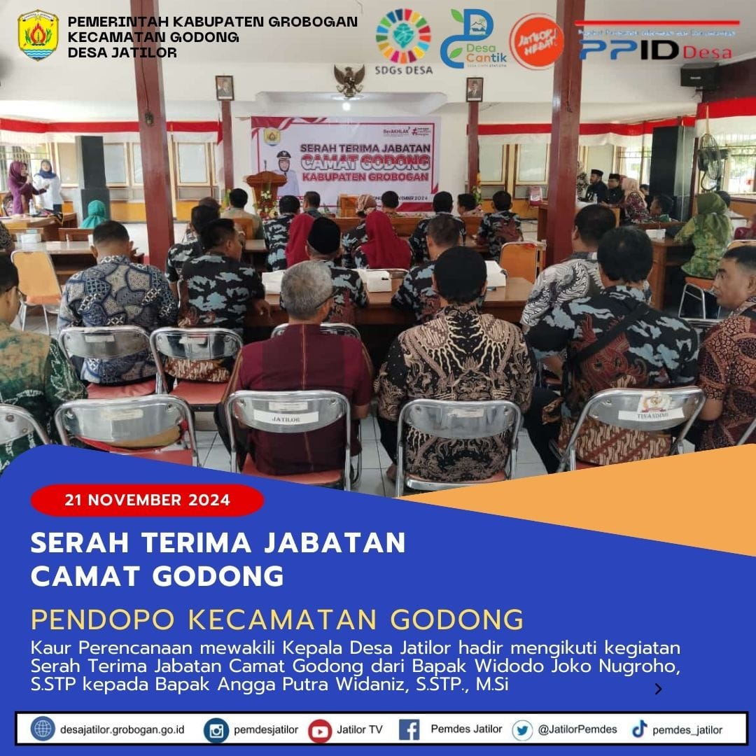 Sertijab Camat Godong