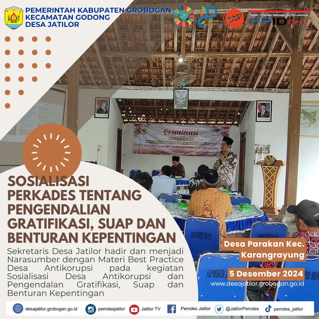 Sosialisasi Pengendalian Gratifikasi Parakan
