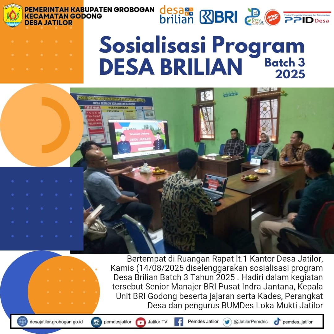 Sosialisasi Program Desa Brilian Batch3 Tahun 2025