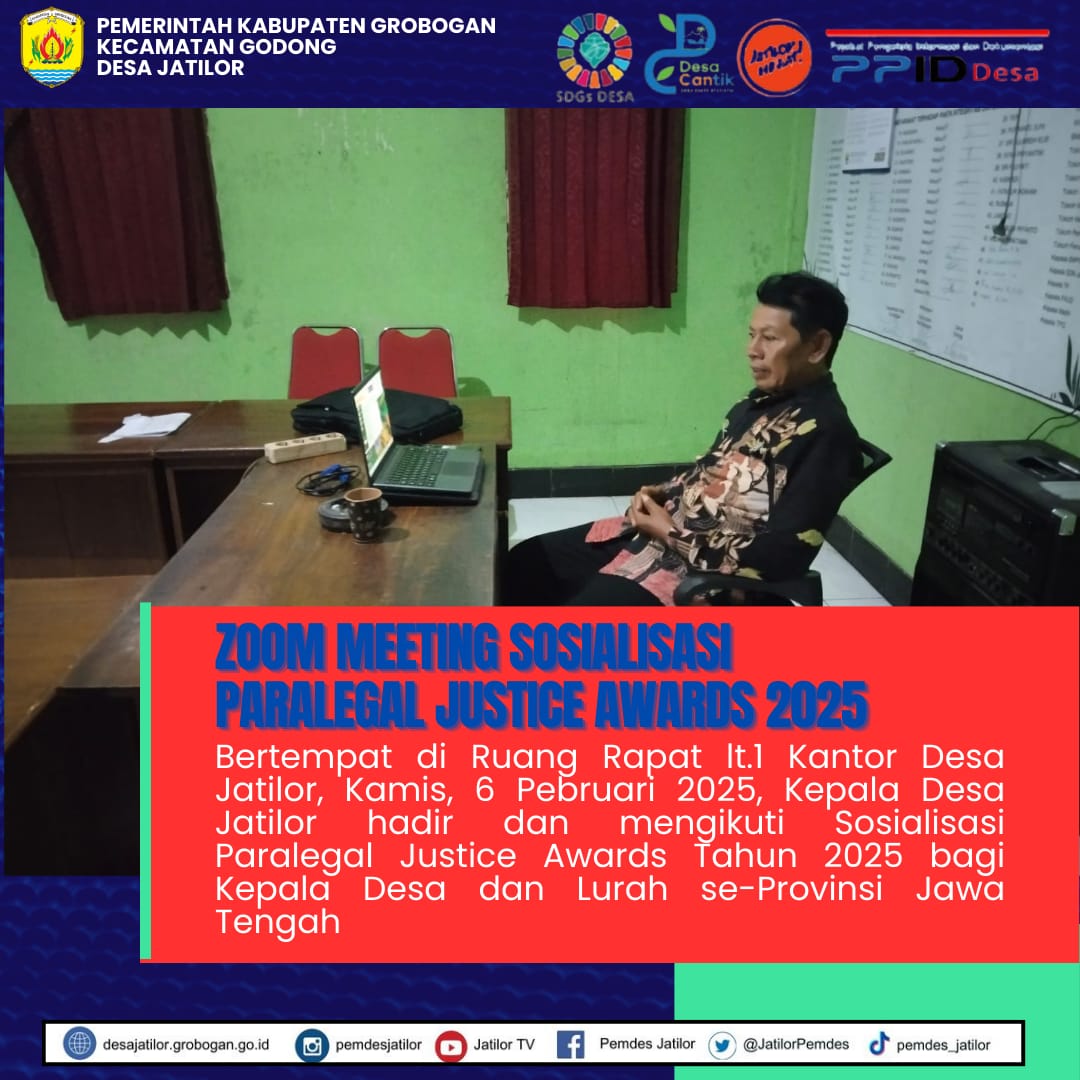 Zoom Meeting Paralegal Justice 2025