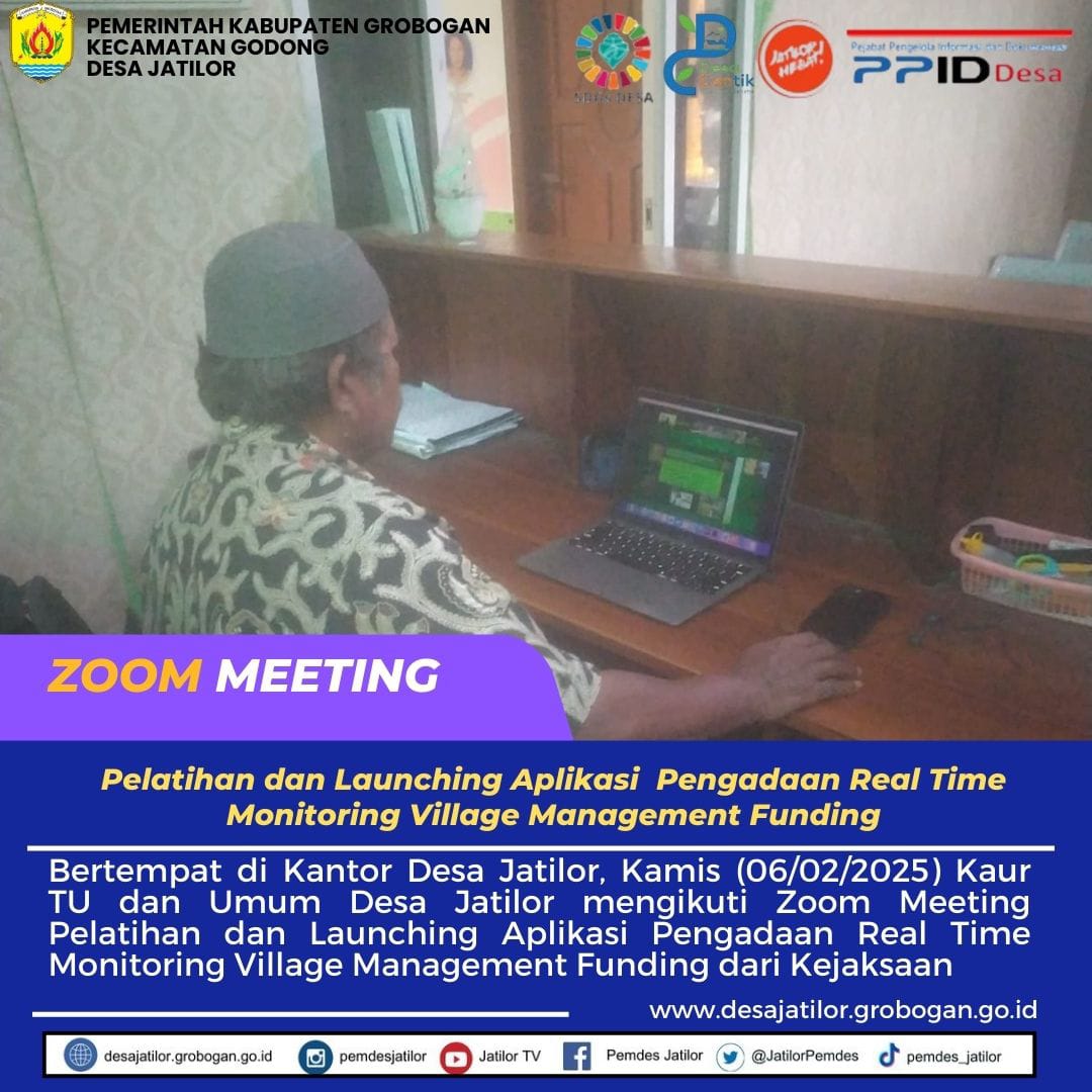 zoom Meeting jaga Desa
